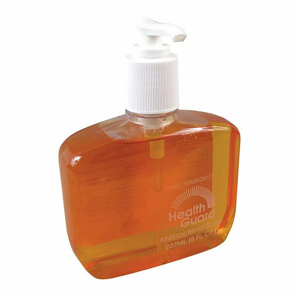 Henson Group Kutol Antibacterial Hand Soap 0.13% BZK Pump Bottle, 8 oz. , Color Amber, 12PK 5019